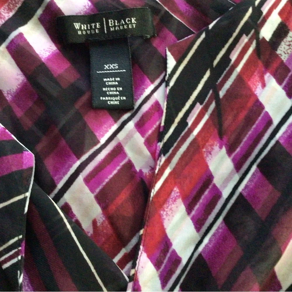 White House black market sheer blouse size xx small - Picture 5 of 7